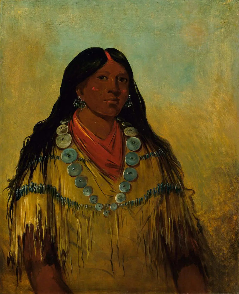 Tchow-ee-pút-o-kaw, bir kadın - George Catlin