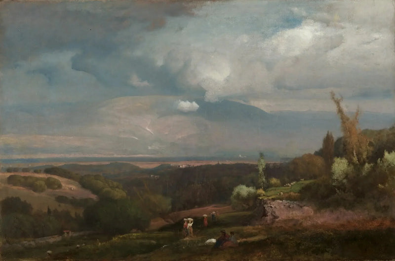 Alban Tepelerinden Yaklaşan Fırtına - George Inness