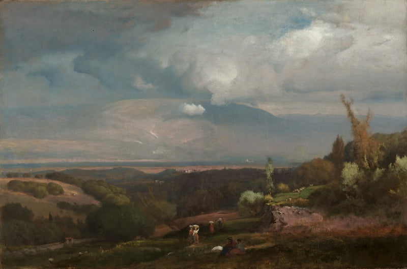 Alban Tepelerinden Yaklaşan Fırtına - George Inness