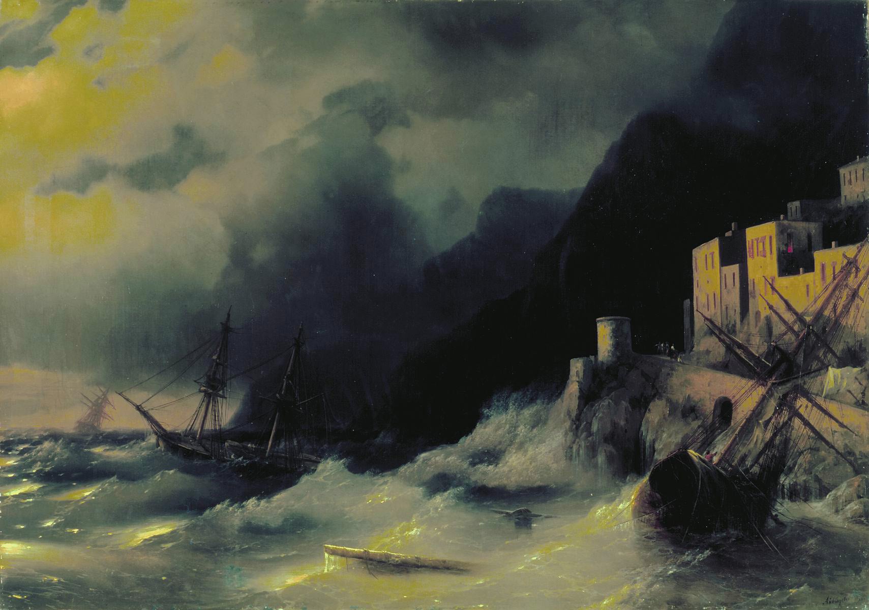 Tempête en mer - Ivan Aïvazovski