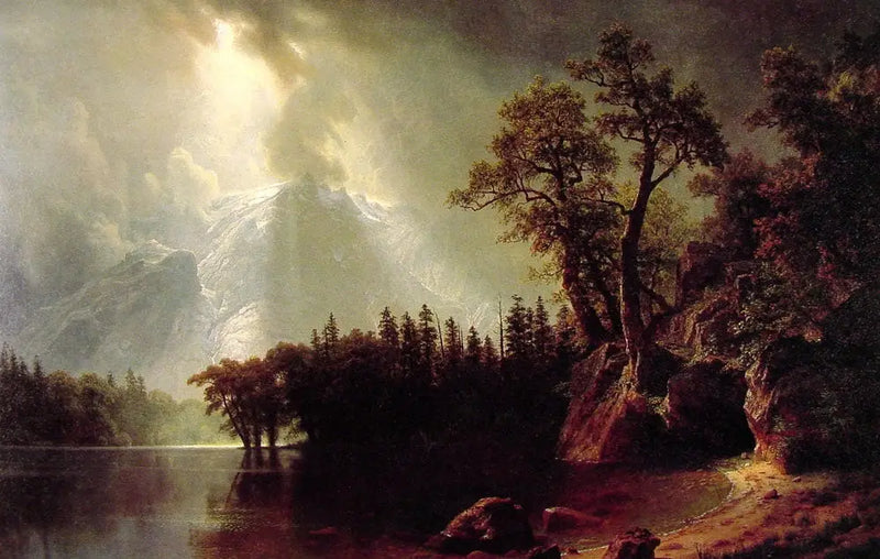 Sierra Nevada üzerinde Geçici Fırtına - Albert Bierstadt