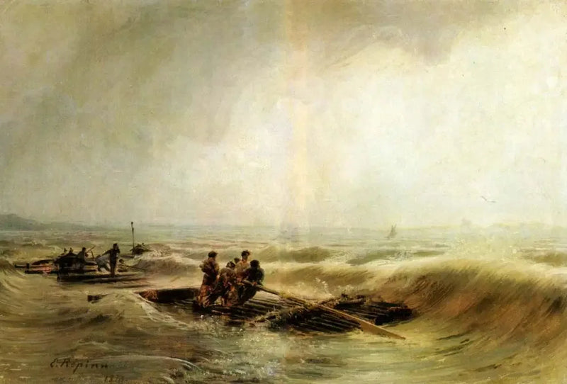 Volga Üzerinde Fırtına - Ilya Repin