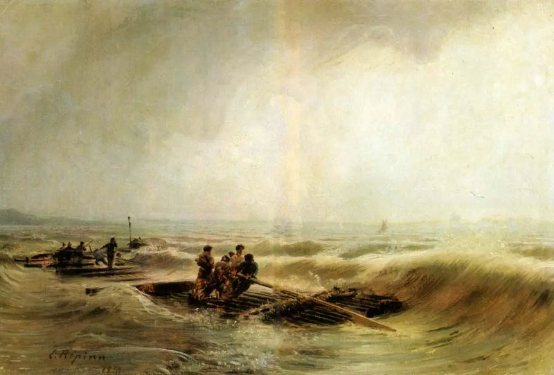 Volga Üzerinde Fırtına - Ilya Repin