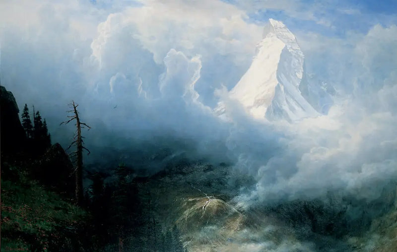 Cervin Üzerinde Fırtına - Albert Bierstadt
