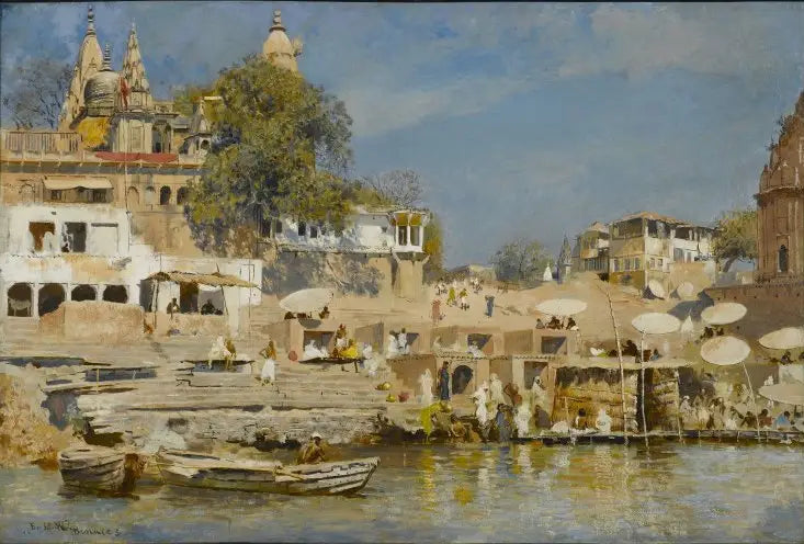 Benares'teki Tapınaklar ve Yıkanma Ghat'leri - Edwin Lord Weeks