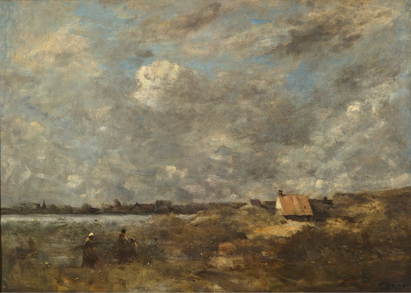 Fırtınalı Hava. Pas-de-Calais - Jean-Baptiste Camille Corot