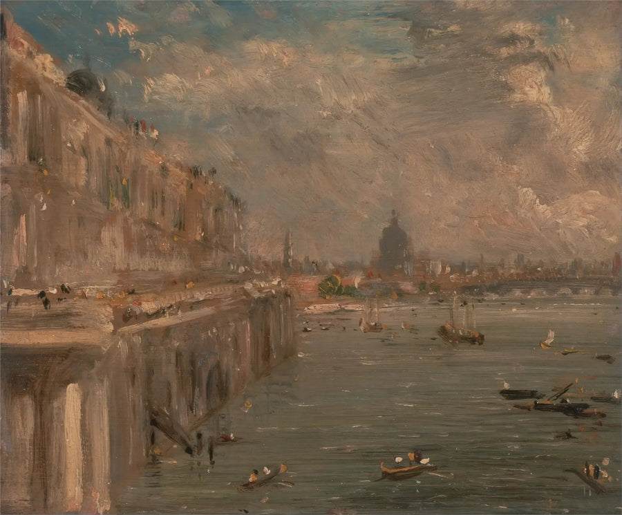 Waterloo Köprüsü'nden Somerset House Terası - John Constable