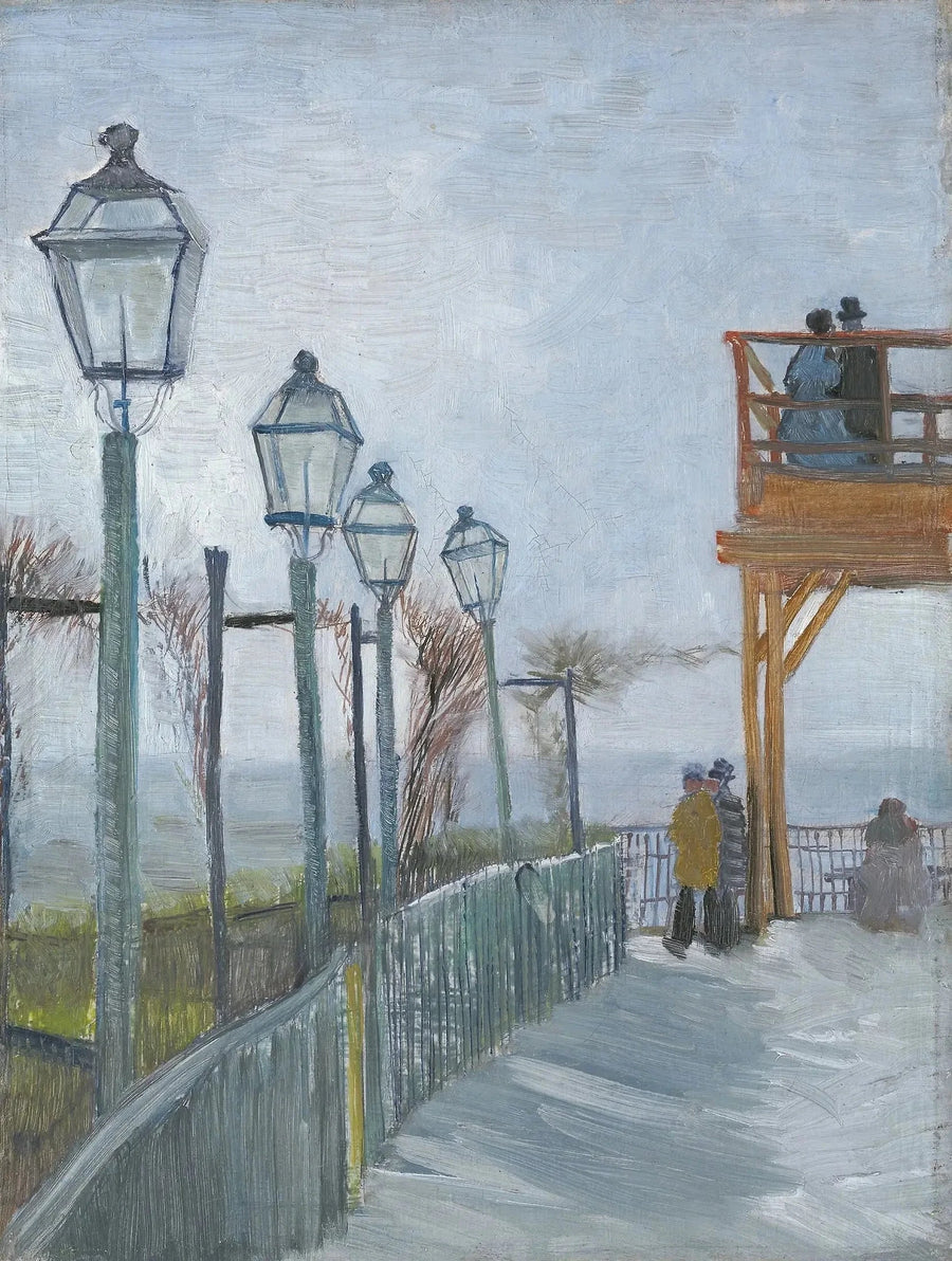 Blute-Fin Değirmeni Terası ve Gözlem Noktası, Montmartre - Vincent van Gogh