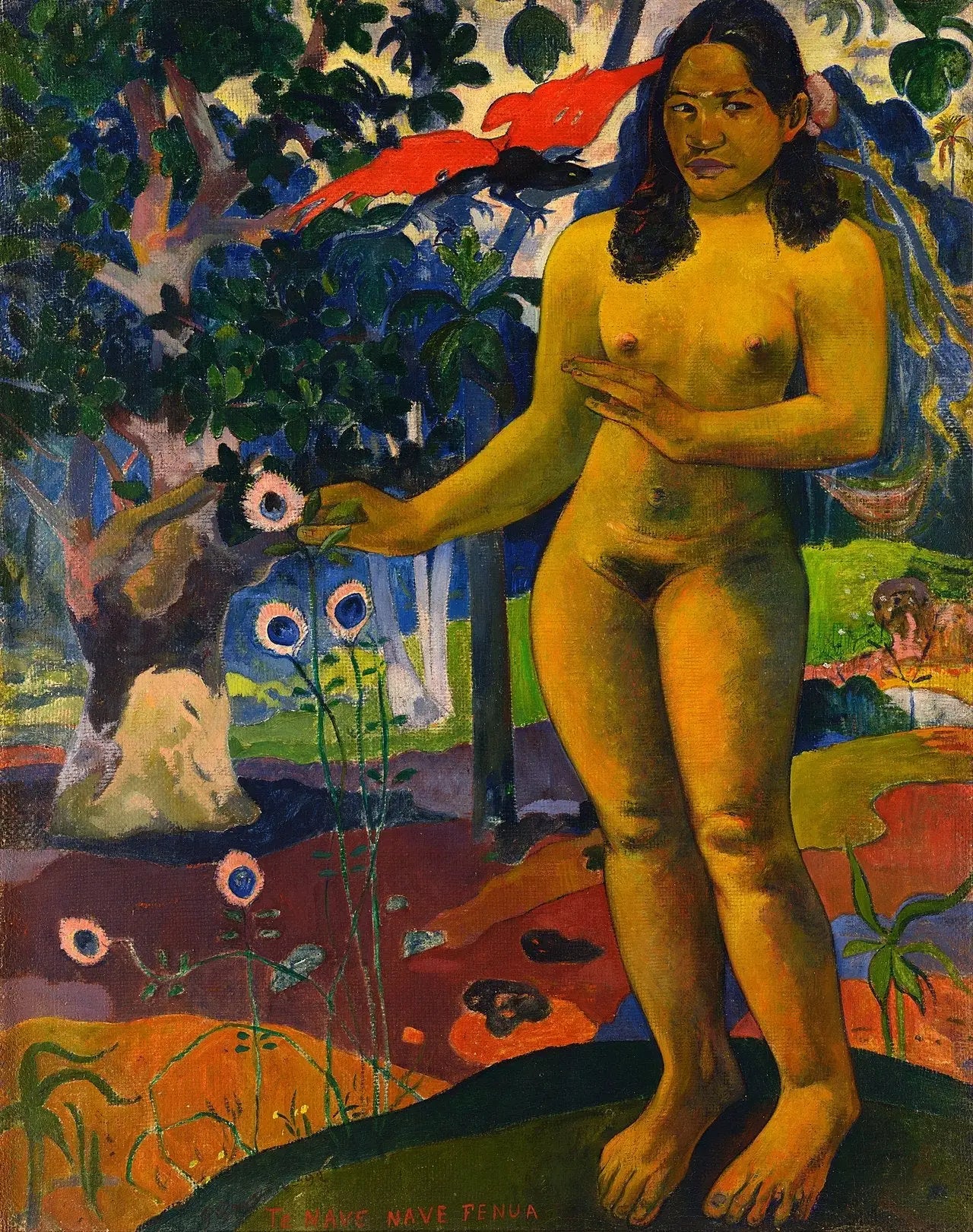 Reproduction du tableau « Terre délicieuse - Paul Gauguin » par Alpha Reproduction en peinture à l’huile