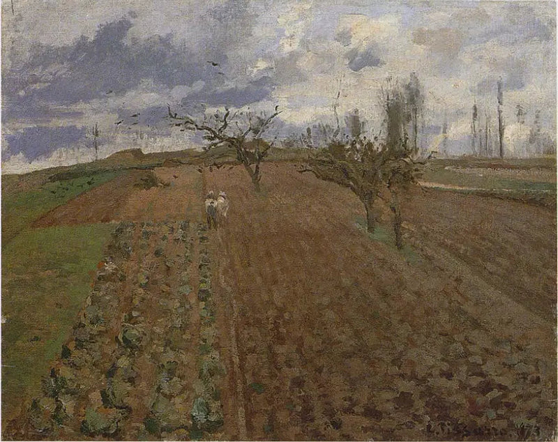Osny Yakınlarındaki İşlenmiş Topraklar - Camille Pissarro