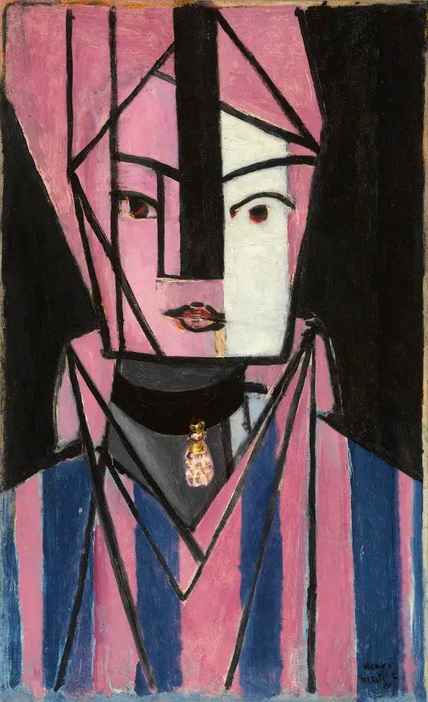 Beyaz ve pembe baş - Henri Matisse