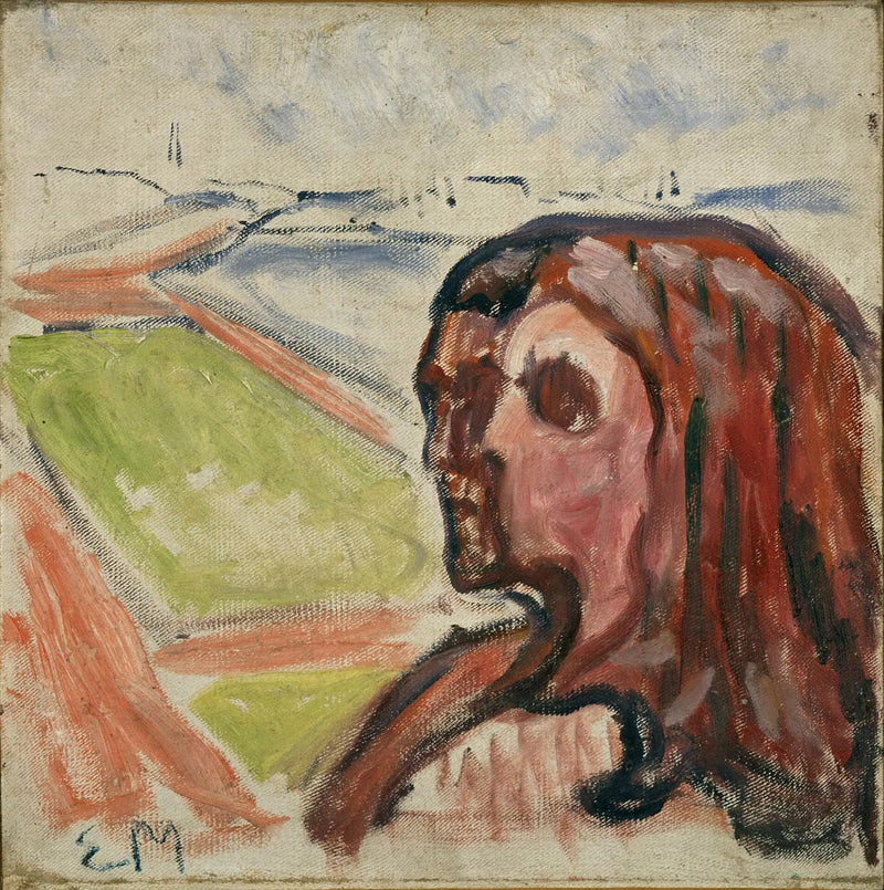Bir manzara içinde baş başa - Edvard Munch