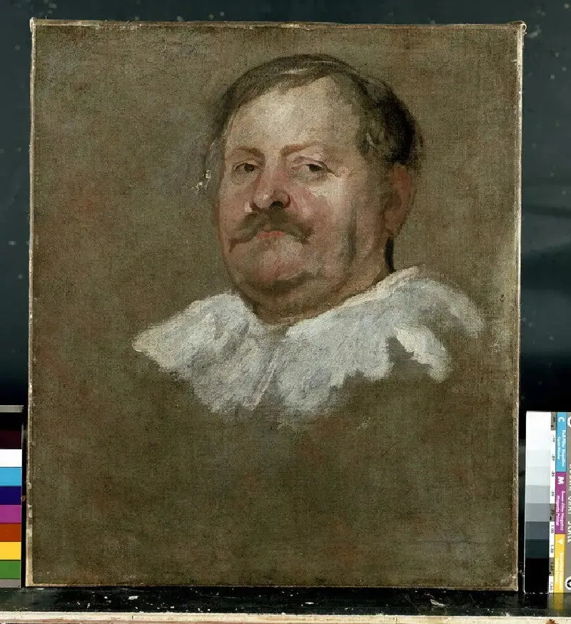 Antoine van Dyck - Düşen bir dişli erkek başı