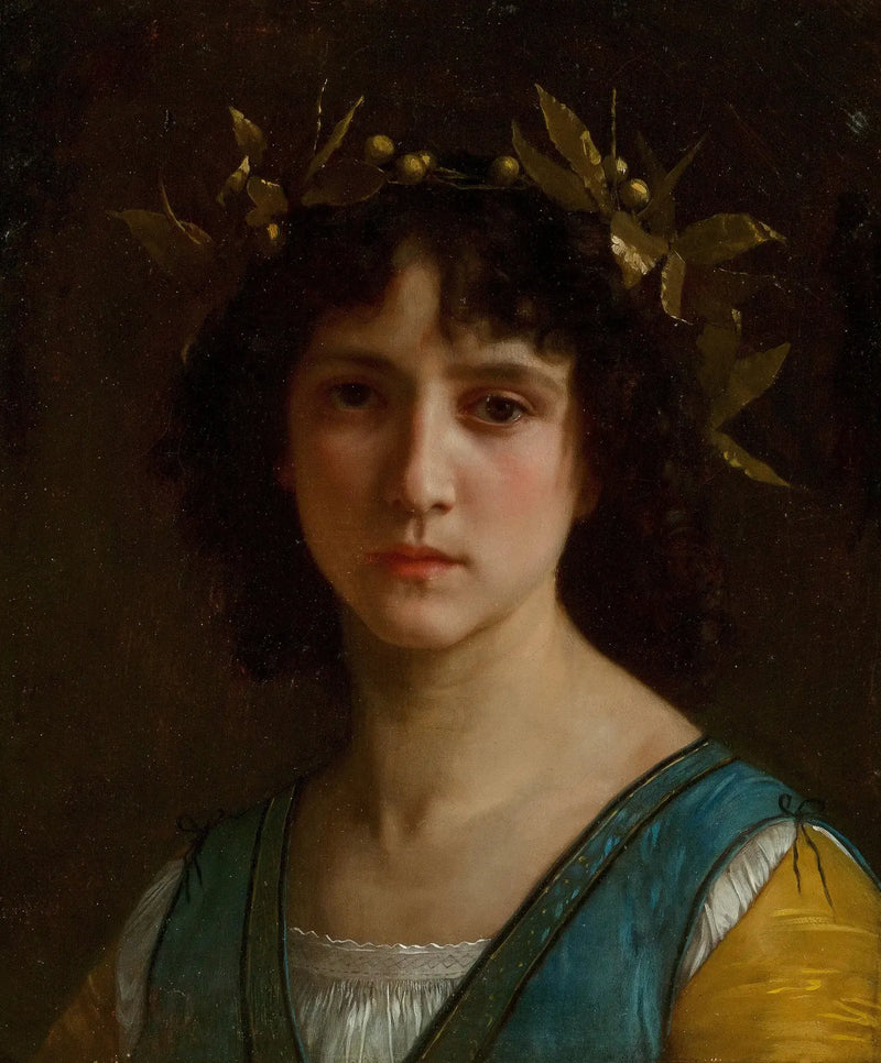 Laurus Taçlı İtalyan Başlığı - Bouguereau