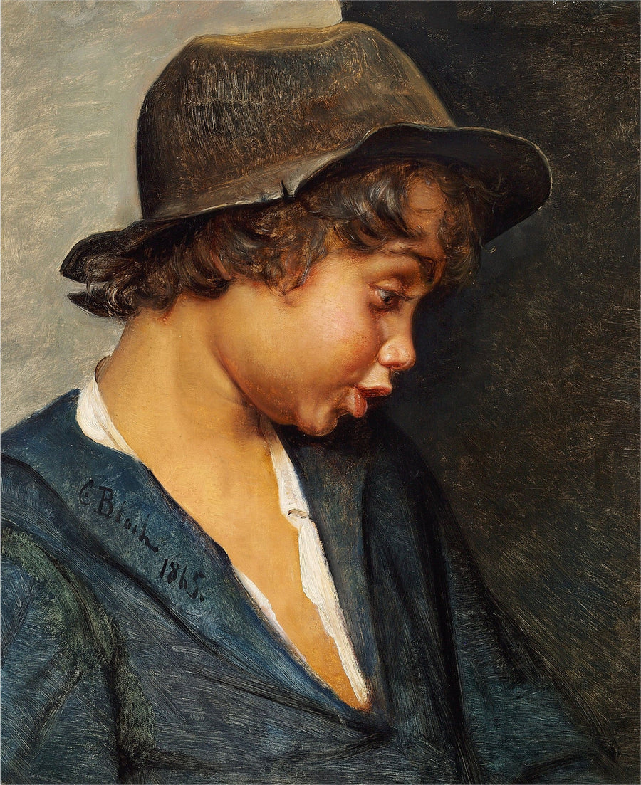 İtalyan bir çocuğun başı - Carl Heinrich Bloch