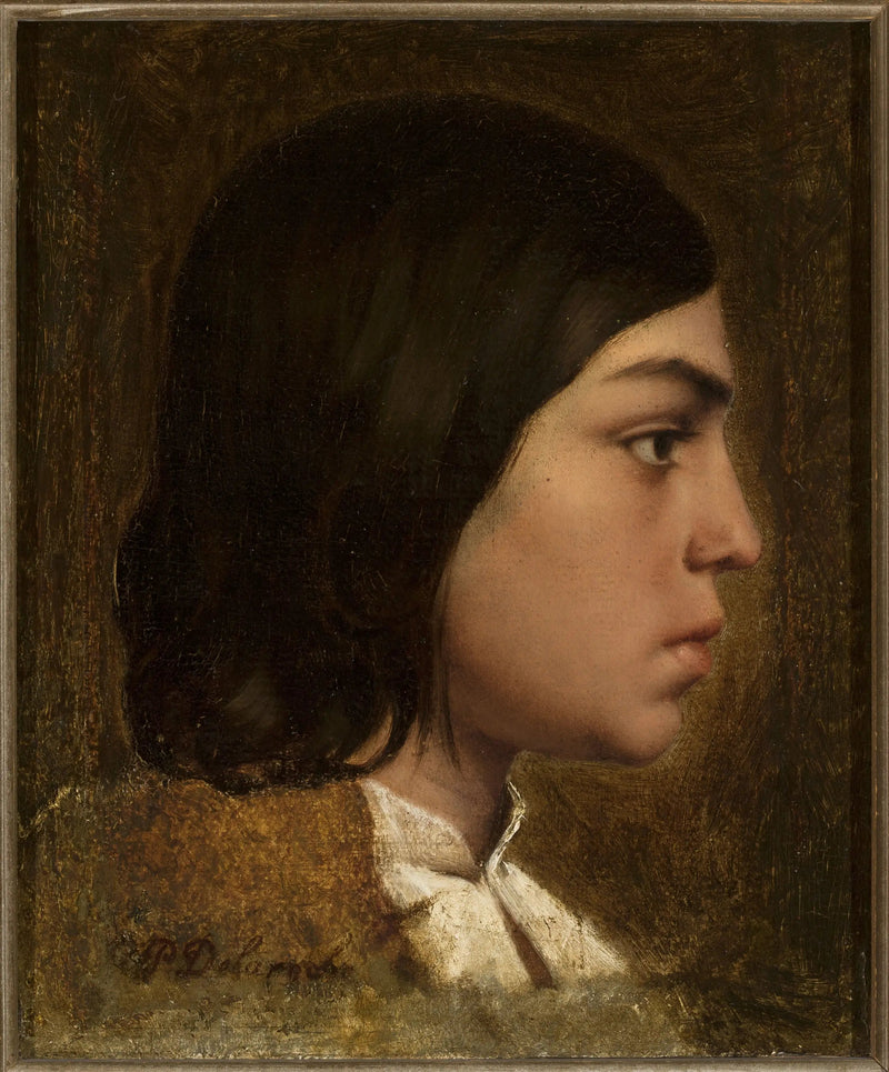 Bir oğlan çocuğunun başı. - Paul Delaroche