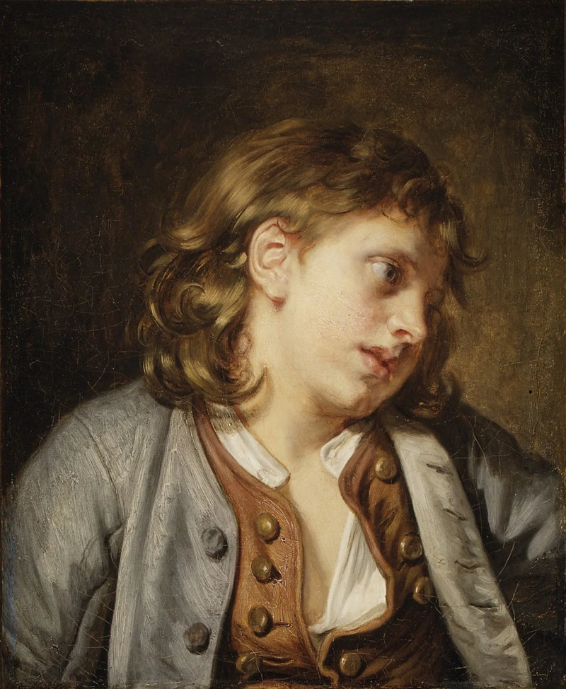 Genç Bir Çocuk Başlığı - Jean-Baptiste Greuze