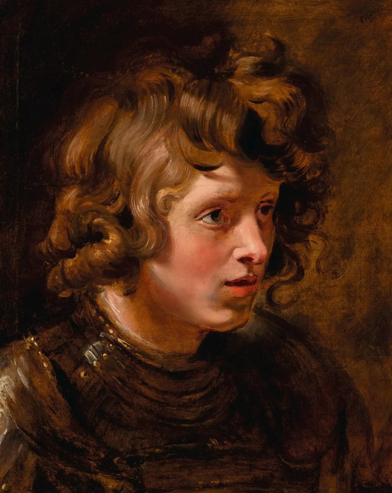 Zırh Giyen Genç Bir Adamın Başı - Peter Paul Rubens