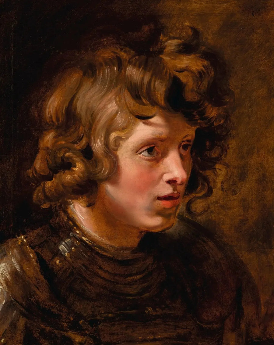 Zırh Giyen Genç Bir Adamın Başı - Peter Paul Rubens