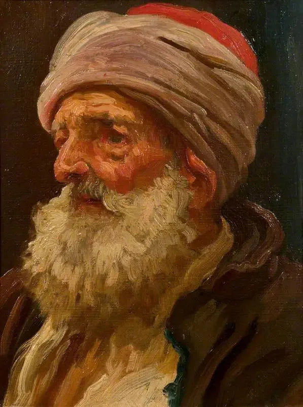 Yaşlı Bir Arap'ın Başı - Frederic Leighton