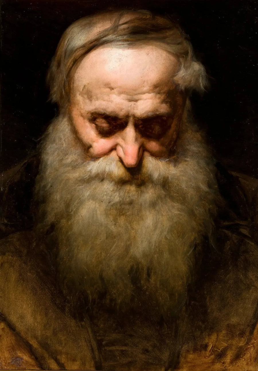 Gri sakallı yaşlı adamın başı - Jan Matejko