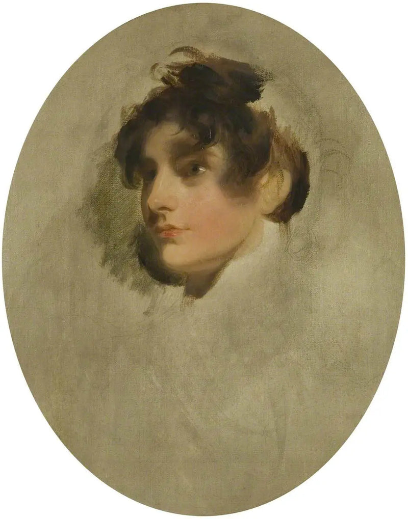 Bilinmeyen genç bir kadının başı - Thomas Lawrence