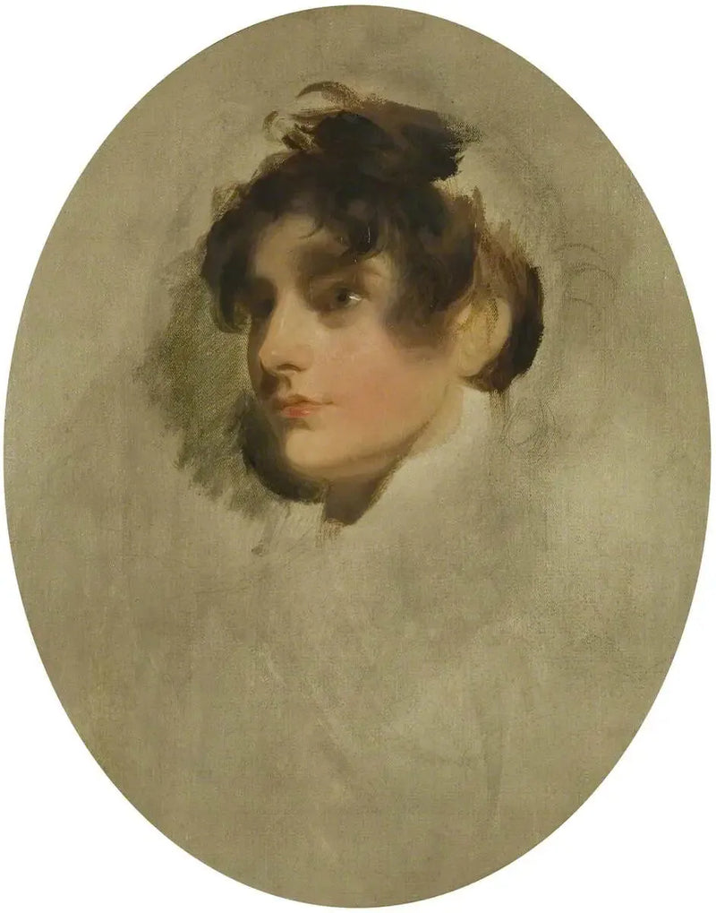 Bilinmeyen genç bir kadının başı - Thomas Lawrence