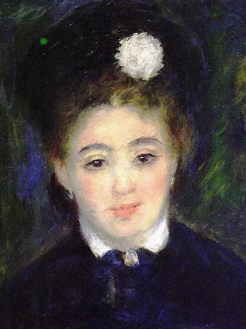 Siyahda Kadın Başlığı - Pierre-Auguste Renoir