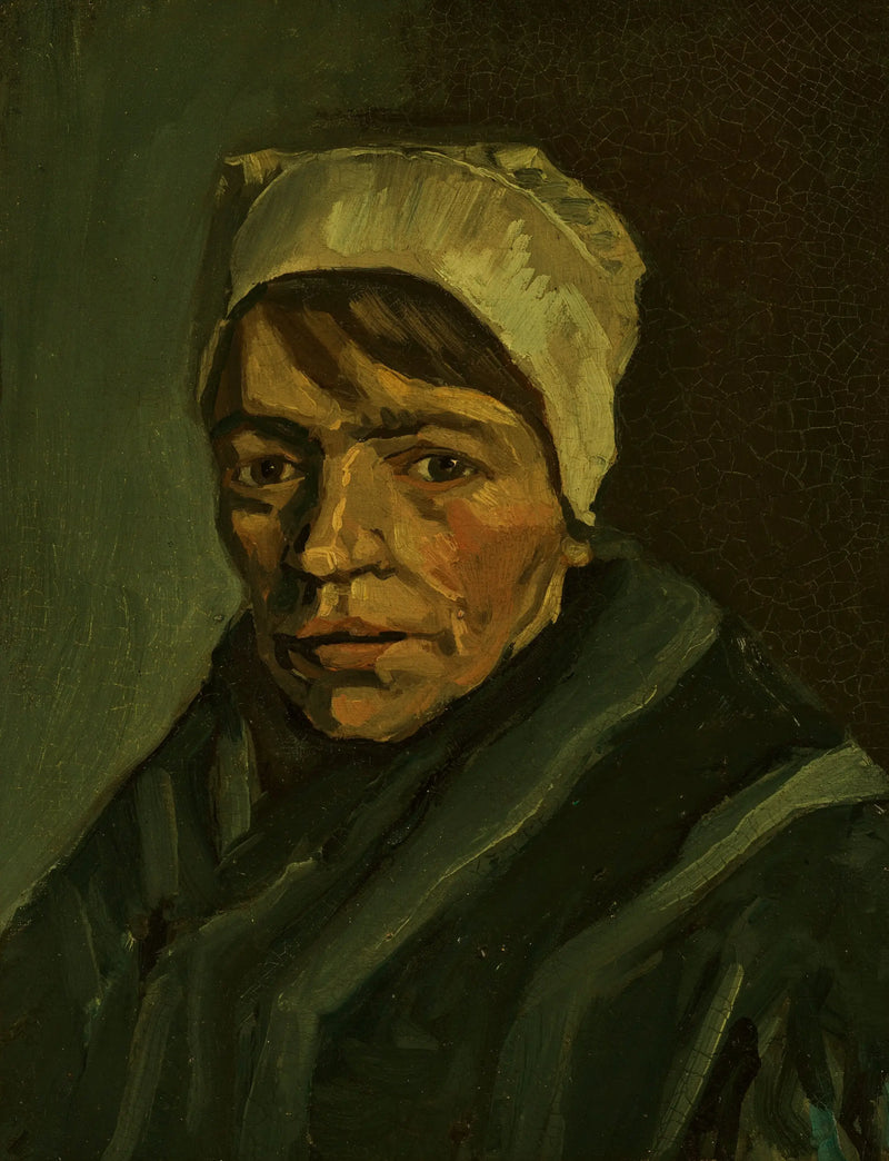 Beyaz başlıklı köylü kadını - Vincent van Gogh