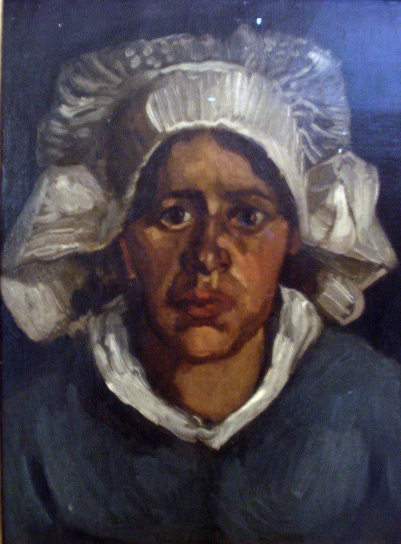 Beyaz başlıklı köylü kadını - Vincent van Gogh