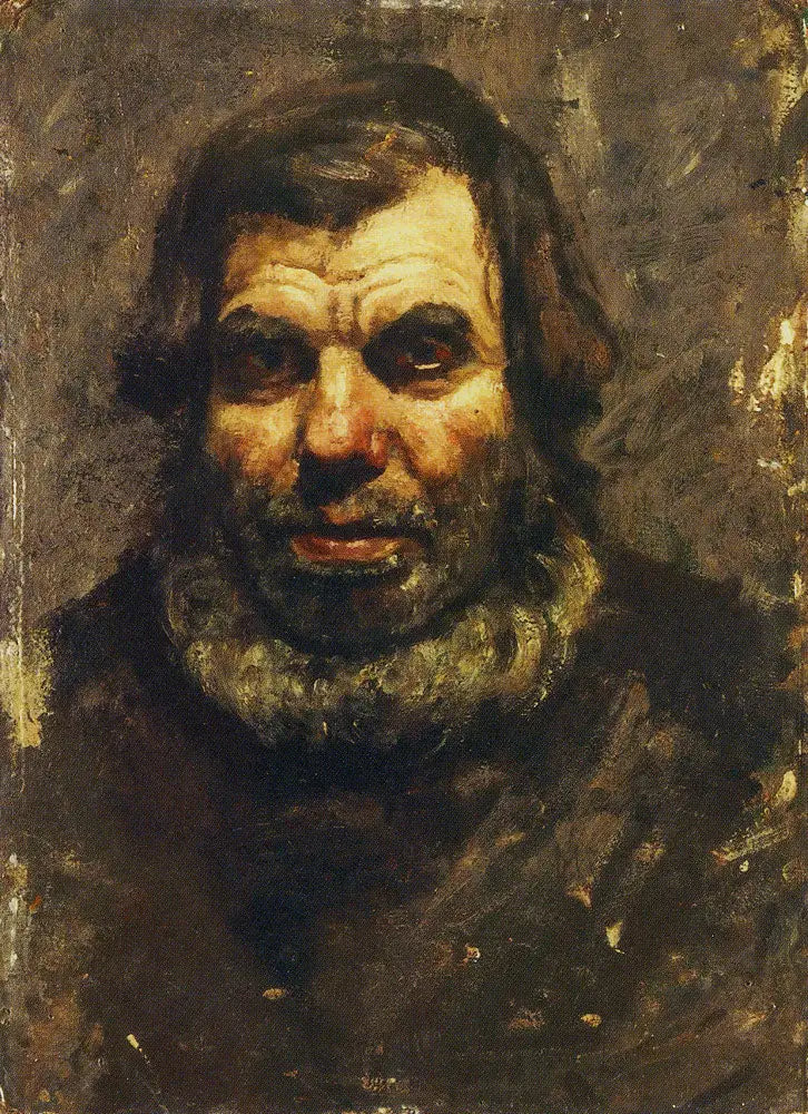 Sakallı yaşlı adam - Edvard Munch