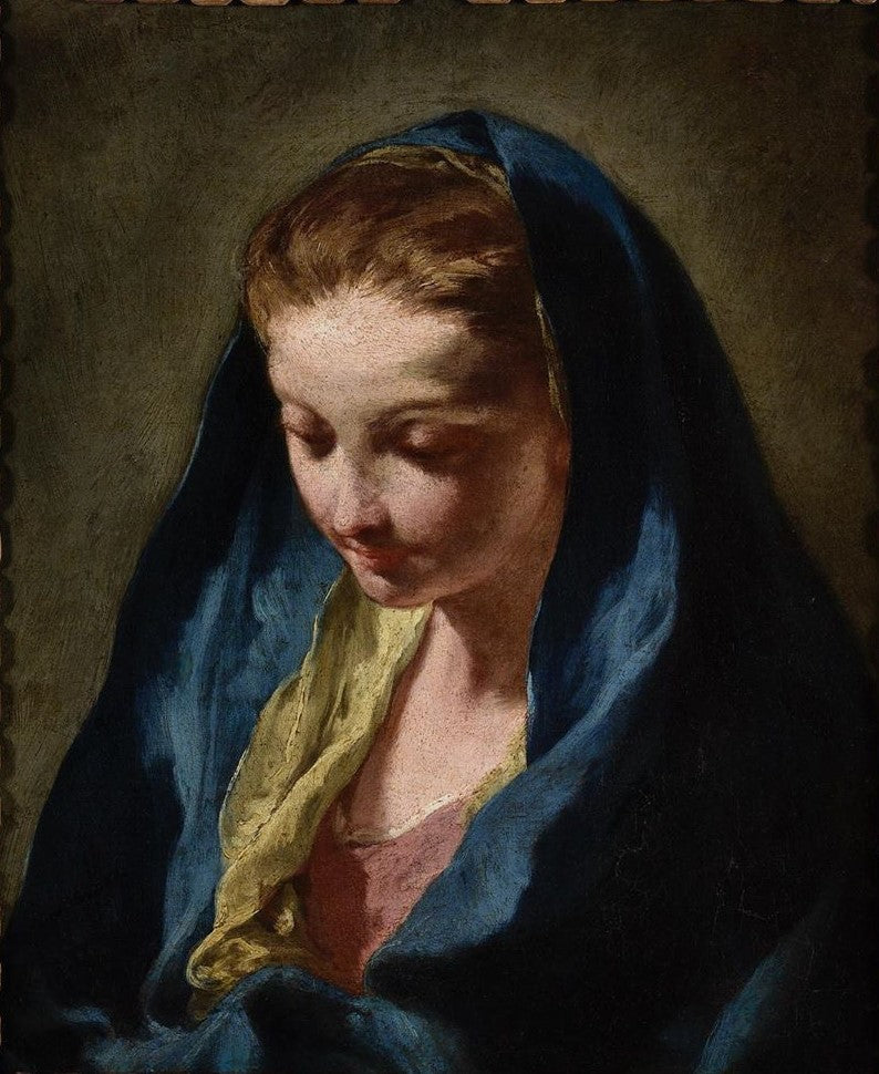 Tête de Vierge - Giovanni Battista Pittoni - Alpha Reproduction