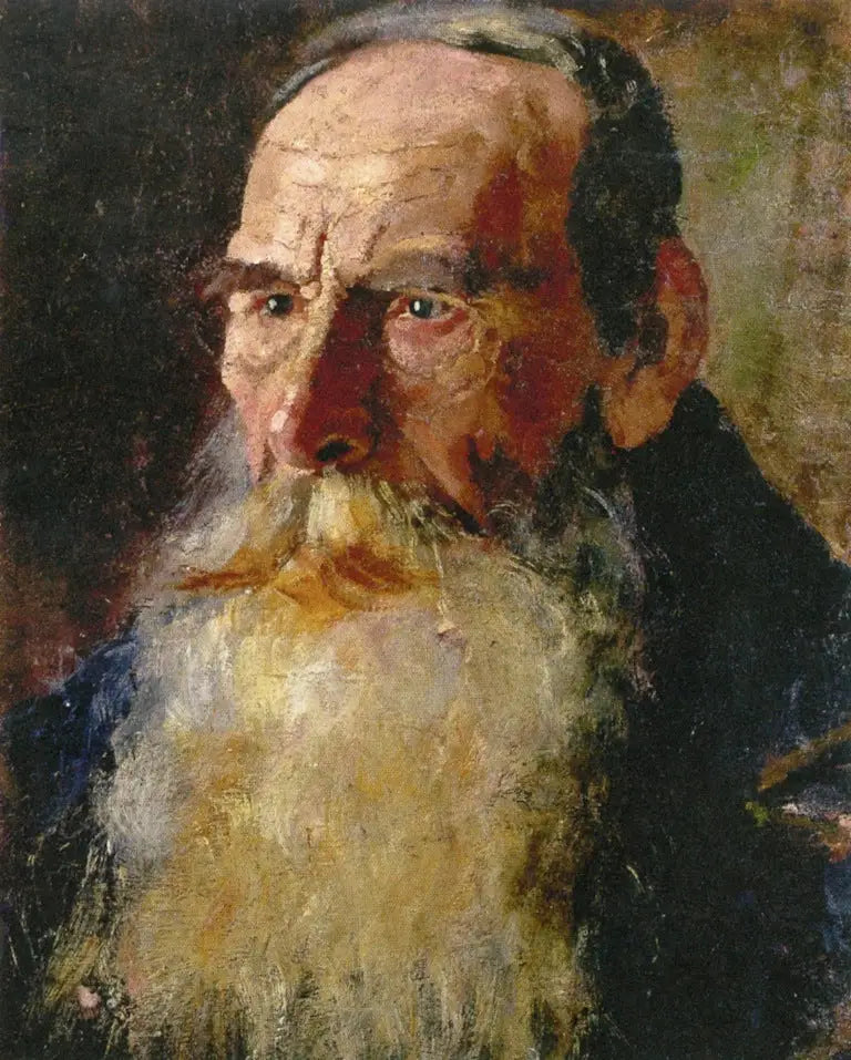 Reproduction du tableau « Tête d'homme barbu - Edvard Munch » par Alpha Reproduction en peinture à l’huile