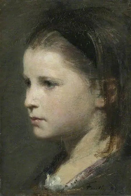 Genç Bir Kızın Başlığı - Henri Fantin-Latour