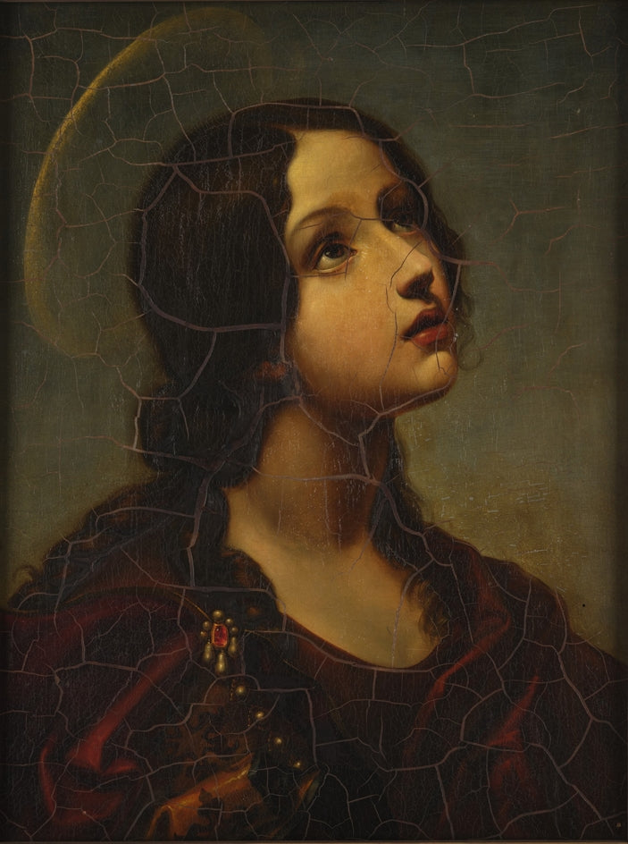 Genç bir azizenin başı (Azize Lucia mı?) - Carlo Dolci