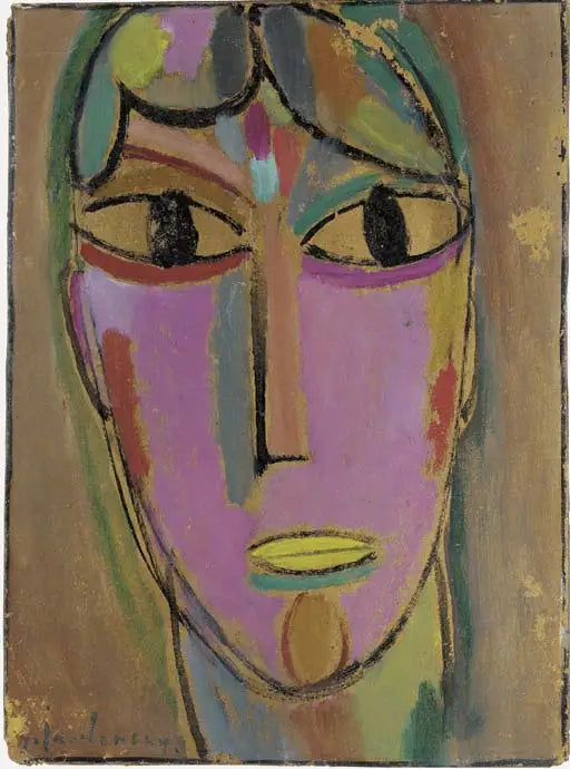 Mistik Başlık: Kadın Başlığı - Sarı Dudaklar - Alexej von Jawlensky