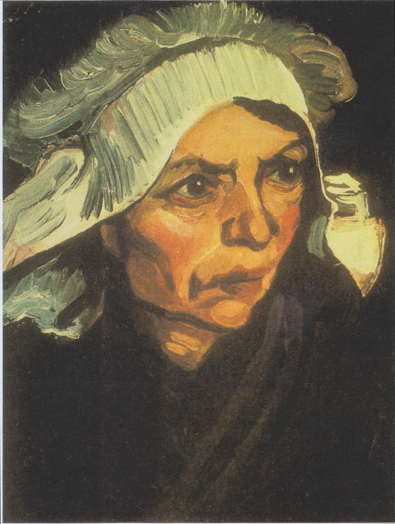 Beyaz başlıklı köylü kadını - Vincent van Gogh
