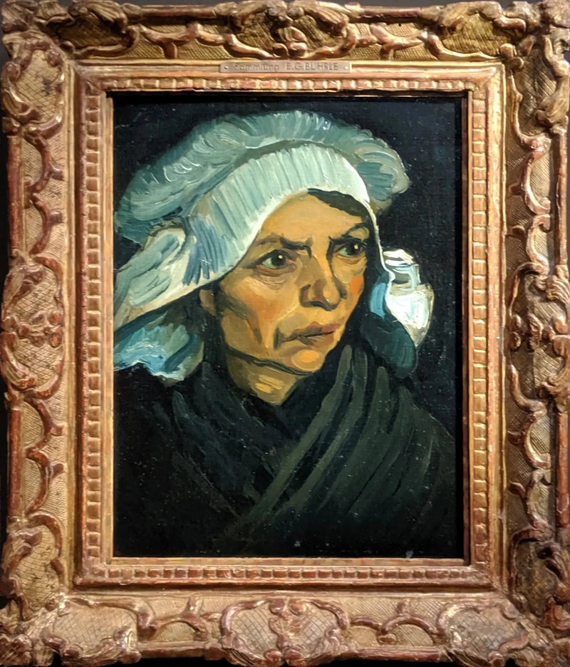 Beyaz başlıklı köylü kadını - Vincent van Gogh