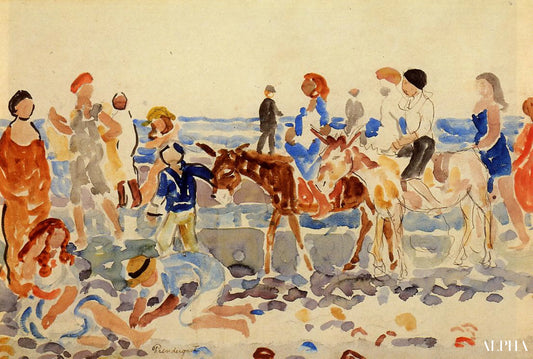 The Donkey Driver - Maurice Prendergast - Reproductions de tableaux et peintures haut de gamme