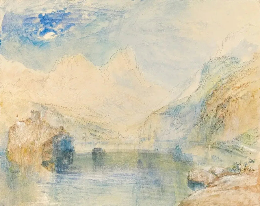 Lauerzersee, Schwyz ve Mythen ile birlikte, İsviçre - J. M. W. Turner