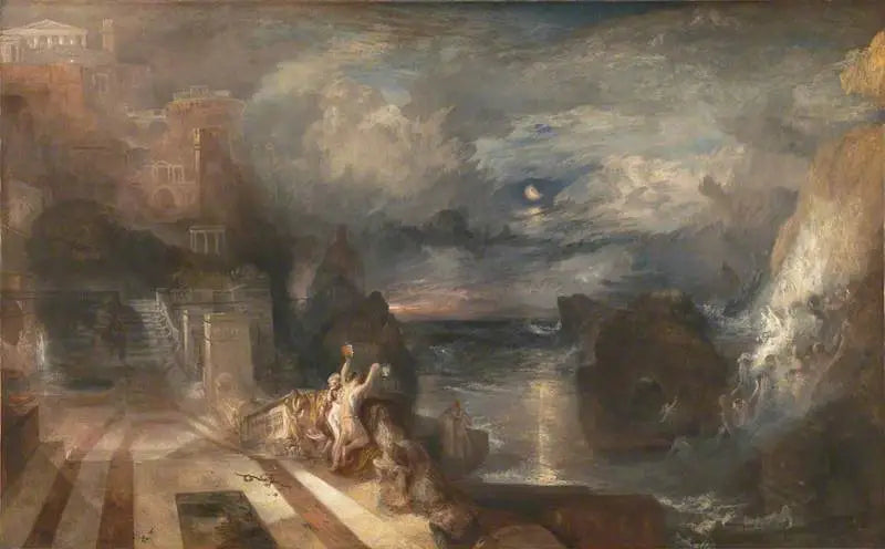 Hero ve Leander'in Ayrılışı - J. M. W. Turner