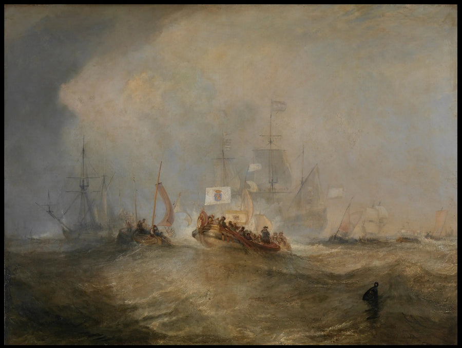 Portakal Prensi, William III, Hollanda'dan Yola Çıktı ve 4 Kasım 1688'de Fırtınalı Bir Geçişin Ardından Torbay'e İndi - J. M. W. Turner
