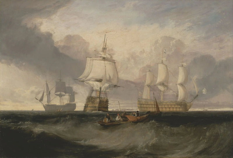 Trafalgar'dan Dönüş Zaferi, Üç Pozisyonda - J. M. W. Turner