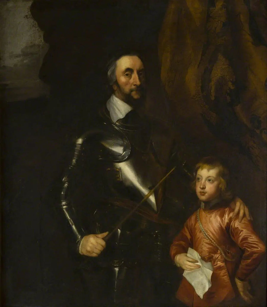 Thomas (1592–1646), Arundel Kontu, bir torunu ile - Antoine van Dyck