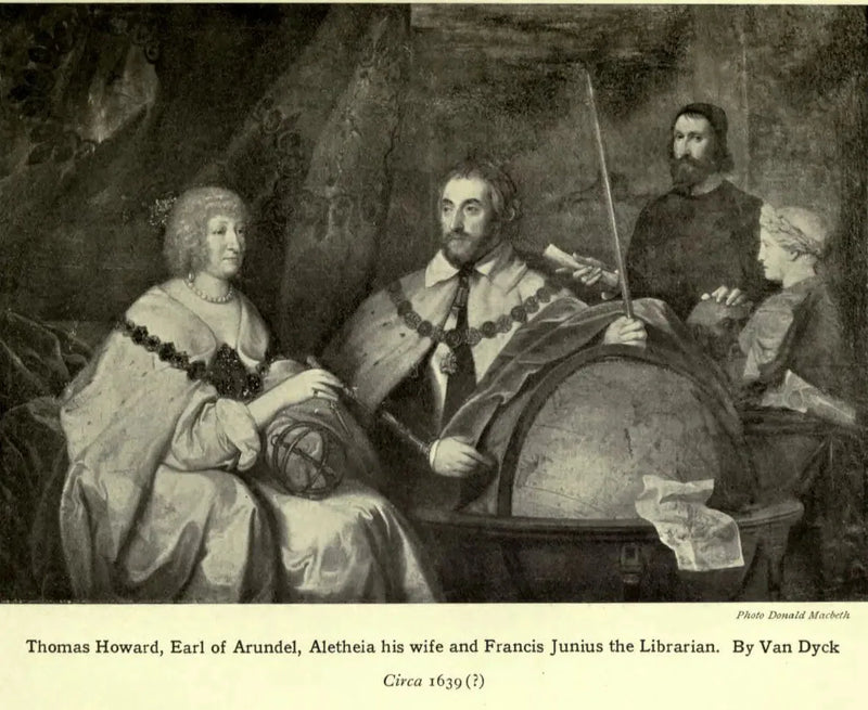 Thomas Howard, 2. Arundel Kontu (1585-1646) ve eşi Lady Alethea Talbot, Arundel Kontesi (c.1590-1654) ile belki Francis Junius (1589-1677) veya William Petty - Antoine van Dyck