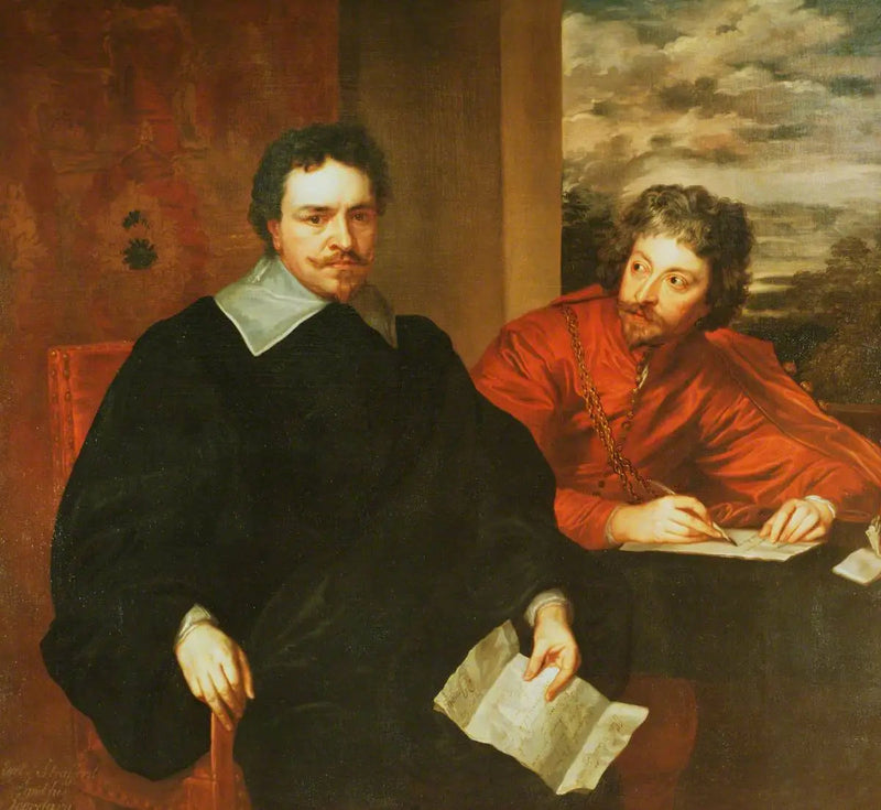 Thomas Wentworth (1594–1641), Strafford Kontu ve sekreteri Philip Mainwaring - Antoine van Dyck
