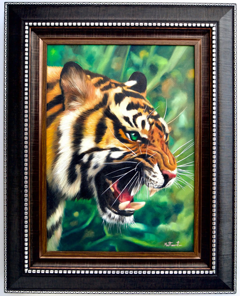 Yeşil Gözlü Kaplan | 50x70 cm
