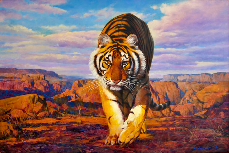 Avlanan kaplan | 150x100 cm