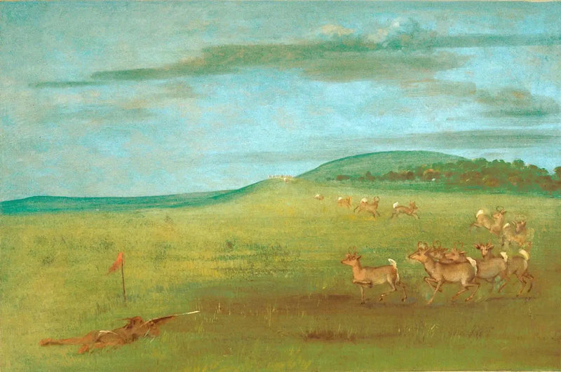 Antiloplara Çekilen Atış - George Catlin