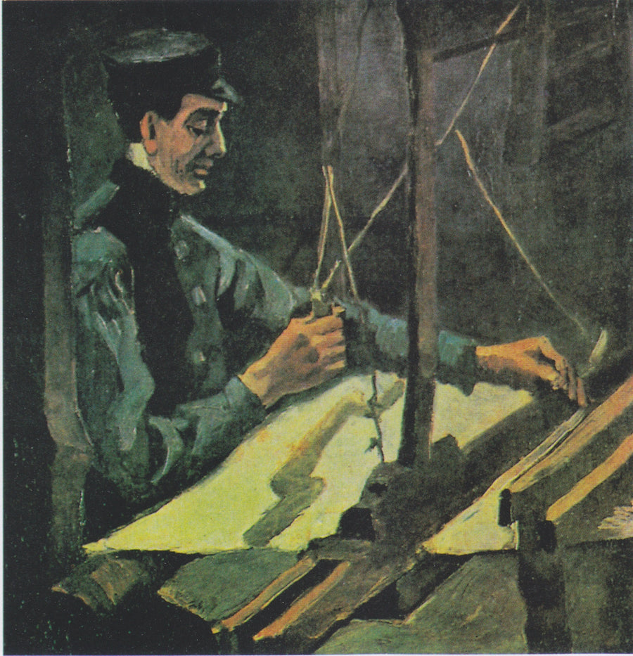 Sağa bakan dokumacı (yarım figür) - Vincent van Gogh